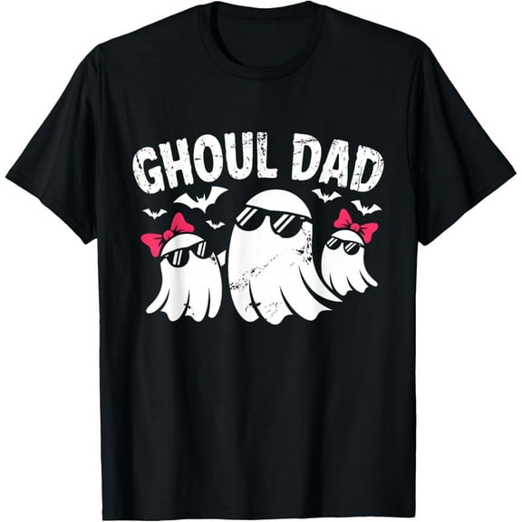 Ghoul Dad Vintage Daddy Ghost Funny Halloween Father Dad T-Shirt