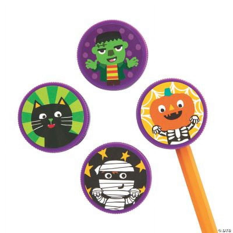 Ghoul Gang Pencil Sharpeners Halloween Stationery 12 Pieces