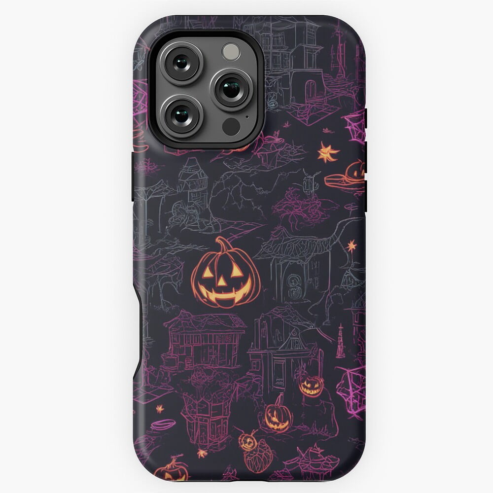 Ghoulish Galaxy Halloween Phone Case for iPhone 16 15 14 13 12 11 Pro ...