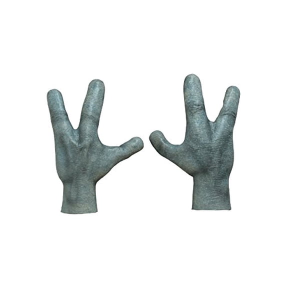 Ghoulish Productions Adult Alien Hands Costume Accessory, Blue, Standard