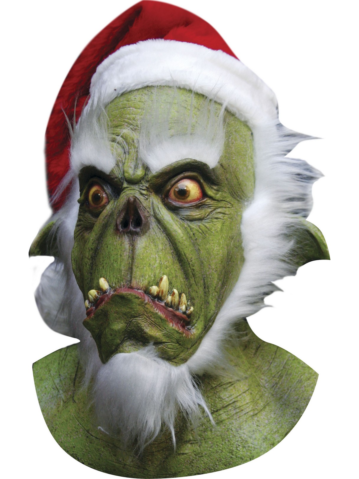 Ghoulish Productions - Green Santa Mask - One Size - image 1 of 2
