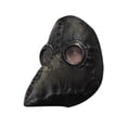 Steampunk Line Texture Ghoulish Productions Plague Doctor Black Mask,Adult Mask One size Latex ...