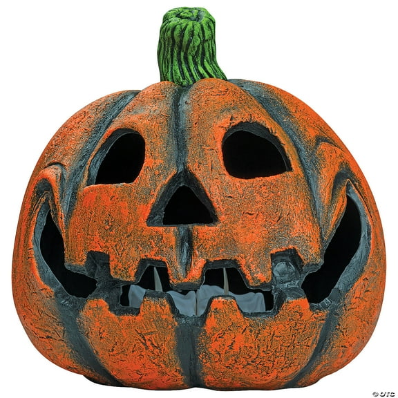 9" Funny Pumpkin Jack-o’-Lantern – Halloween Tabletop Decoration Party Prop