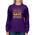 thumbnail image 1 of Ghouls Just Wanna Have Fun Sweatshirt Women -Image by Shutterstock, Female 5X-Large, 1 of 4