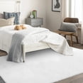 thumbnail image 1 of Ghouse 6x9 Soft White Faux Fur Rug, Machine Washable Area Rugs for Bedroom Fluffy Rugs for Living Room,Carpet Sheepskin Rug, 1 of 6