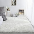 thumbnail image 1 of Ghouse Rectangular White Area Rug 6.7x10 feet, Thick and Fluffy Faux Sheepskin Machine Washable Rectangular Plush Carpet, Faux Sheepskin Rug for Living Room, Bedroom, Kids Room, 1 of 6