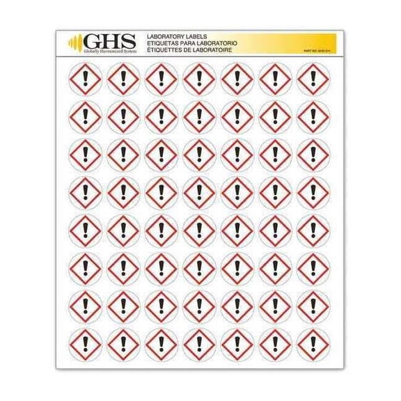 Ghs Safety GHS Label, 1 in H, 1 in W, Paper, PK1120 GHS1214