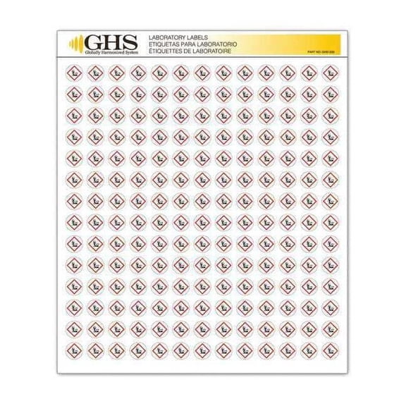 Ghs Safety GHSLabel,1/2inH,1/2inW,Paper,PK1820 GHS1232