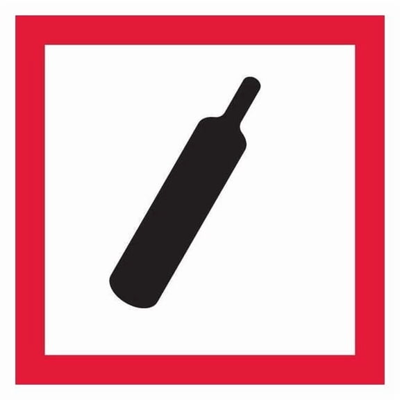 Pictogram,Black/Red,Self Adhesive Vinyl, GHS1267 GHS1267