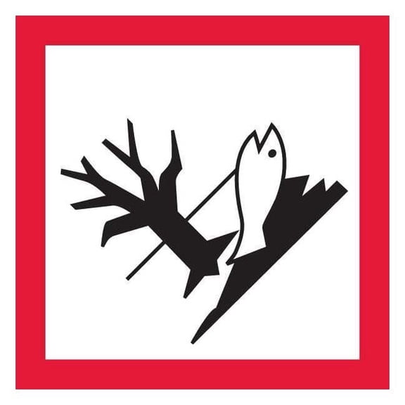 Ghs Safety Pictogram,Black/Red,Self Adhesive Vinyl, GHS1274 GHS1274