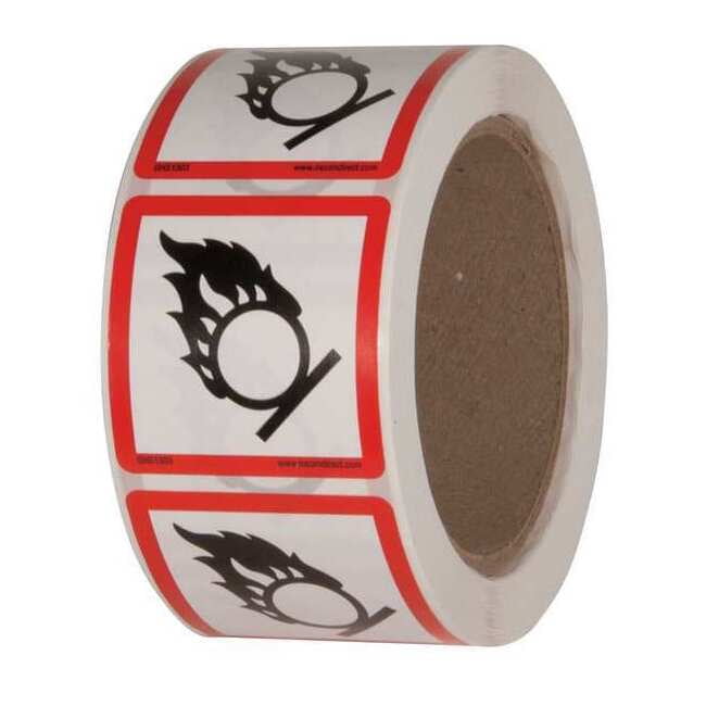 Safety Label, 2 in. W x 2 in. H, PK500, GHS1303 GHS1303 - Walmart.com
