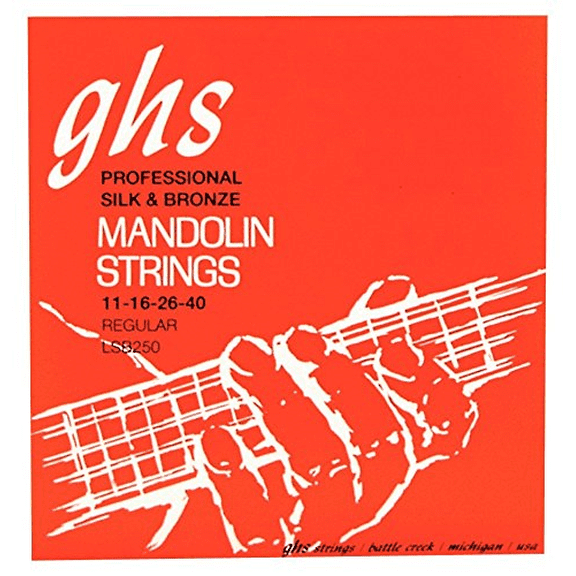 GHS Strings - Mandolin Strings - Silk & Bronze - Loop End - Regular Gauge - 011-040 - Model: LSB250 SET