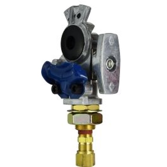 Ghshutoffserv3/8Ftgcpfnshknob Stlye, Gladhands, Brass Fittings