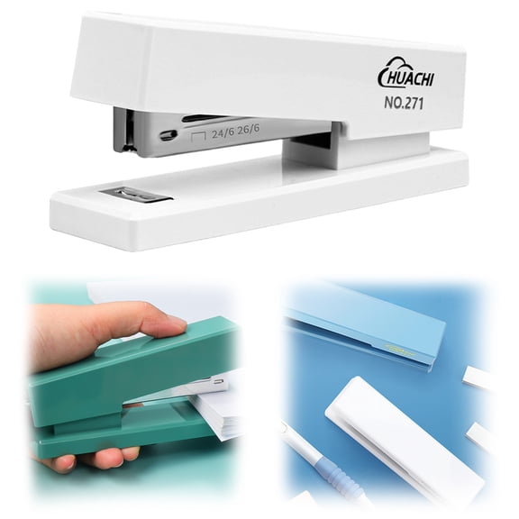 Ghxbdy Labor-Saving Binding Machine Stapler 12*6,Modern Desk Stapler Assorted Business Colors