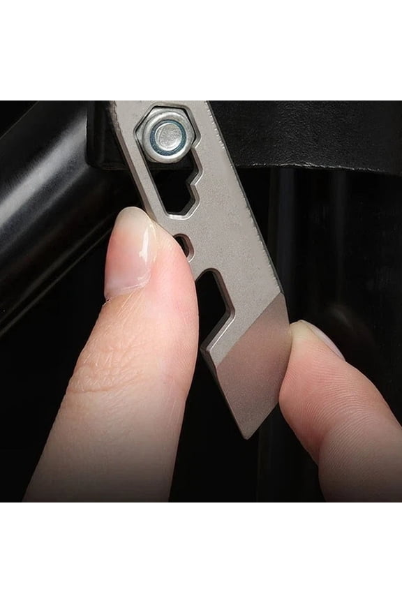 Multi-Functional Bottle Opener,Multi Functional Keychain tool – Compact Screwdriver & Utility with Keyring Hole