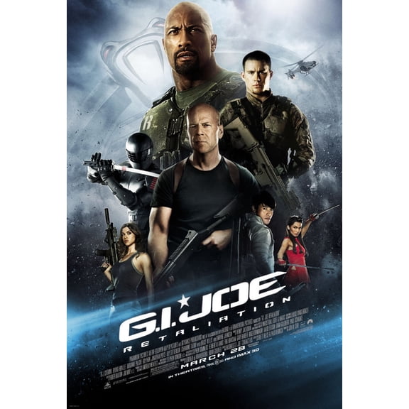 Gi Joe Retaliation Movie Poster 16in x 24in 16x24 Multi-Color Square Adults Poster Time