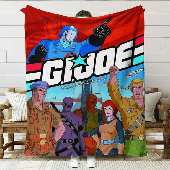 Gi joe team Soft Cozy flannel blanket Gifts for Fans Lover Girls Boys Women Present Hoodie Him Bed 30"x40"
