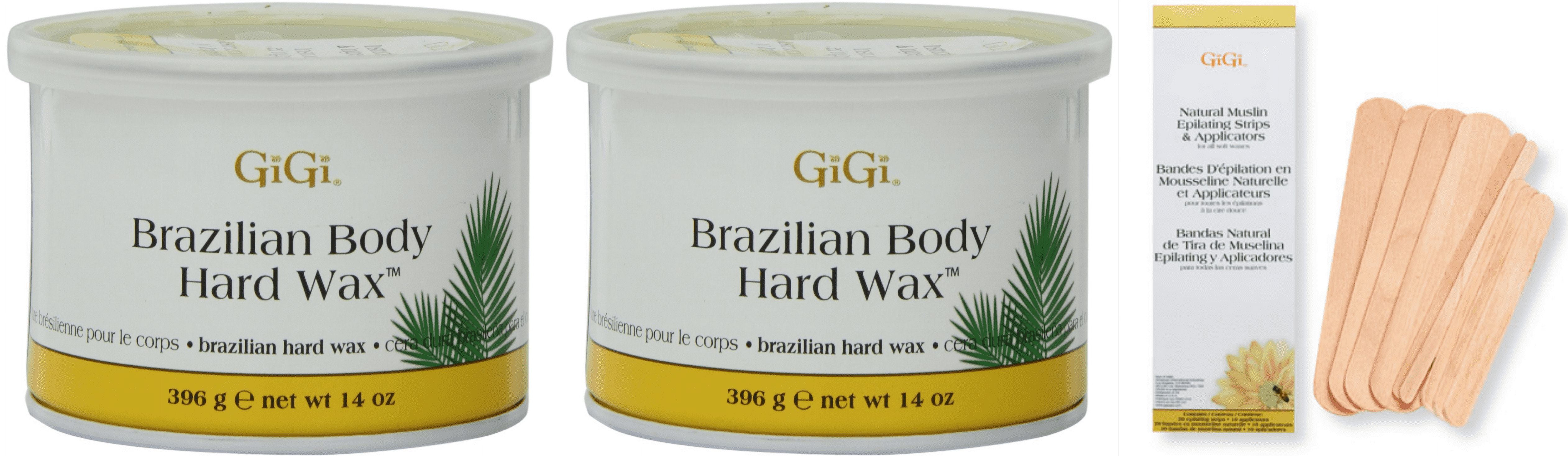 GiGi (4-PACK) Hard Body Wax for BRAZILIAN & Sensitive Areas and