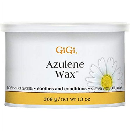 GiGi Azulene Hair Removal Wax, Whole Body Soft Wax, Soothes and Conditions, Normal Skin, 13 oz. 1-pack