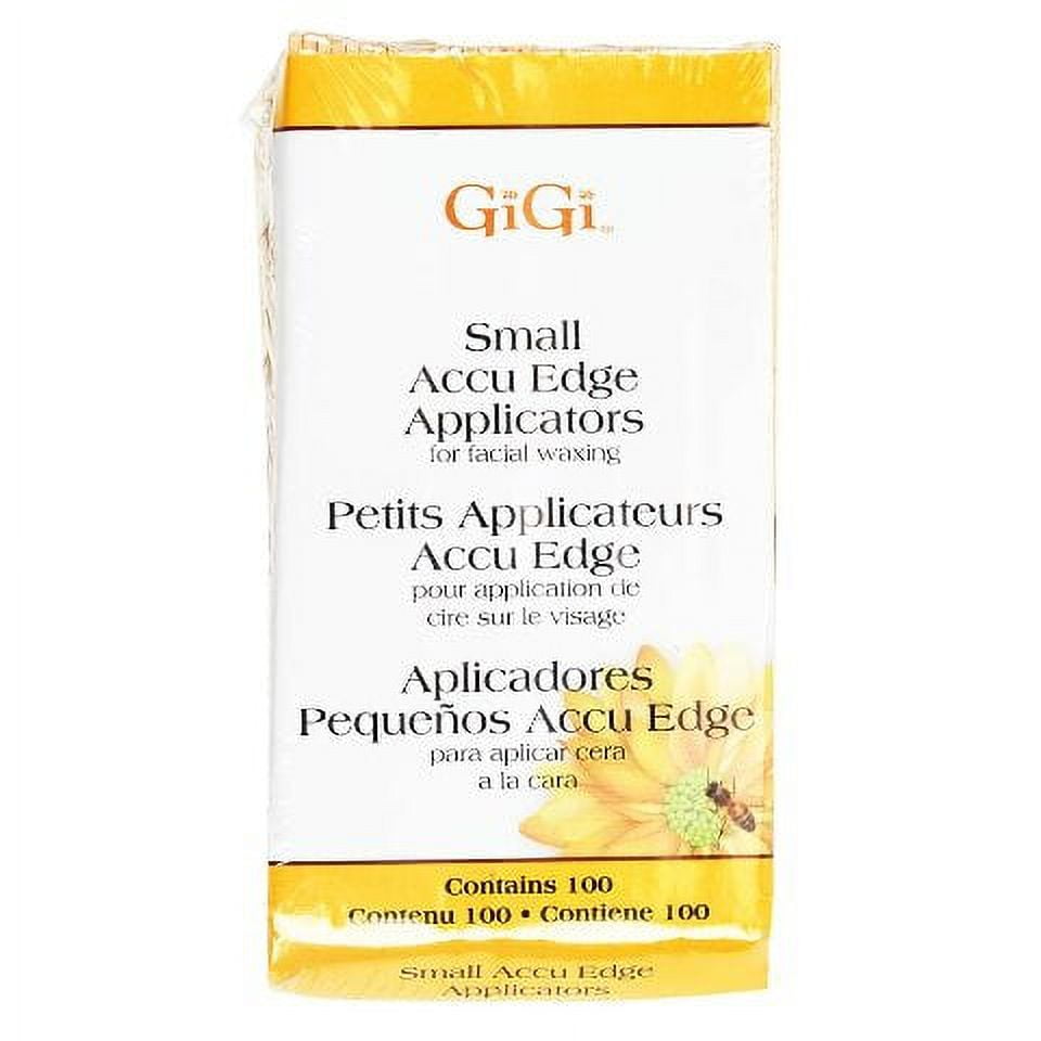 GiGi Accu Edge Small Wax Applicators for Hair Waxing/Hair Removal, 100