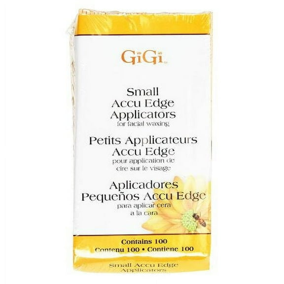 GiGi Accu Edge Small Wax Applicators for Hair Waxing/Hair Removal, 100 Pieces