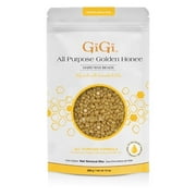 حقيبة إزالة الشعر من GiGi All Purpose Golden Honee Hard Wax Beads، عبوة إعادة تعبئة 14 أونصة