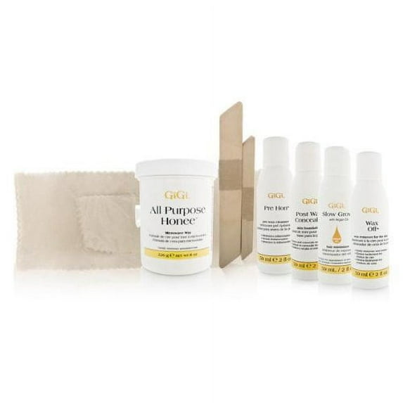 GiGi All Purpose Honee Microwave Formula Hair Removal System Complete Microwave Kit 35 Piece Kit