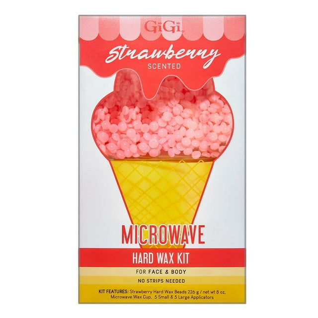 GiGi Microwave Strawberry Hard Wax Beads Kit kk15 kk15