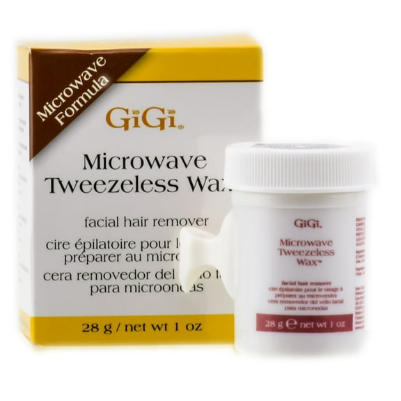 GiGi Microwave Tweezeless Wax Facial Hair Remover, 1 oz