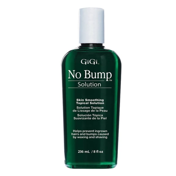 GiGi No Bump Solution Ingrown Hair Treatment, Skin Smoothing After Wax Care for Shaving and Waxing, 8 fl oz