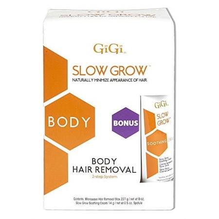 GiGi Slow Grow Total Body Hair Removal 2-Step System with Papaya Extract