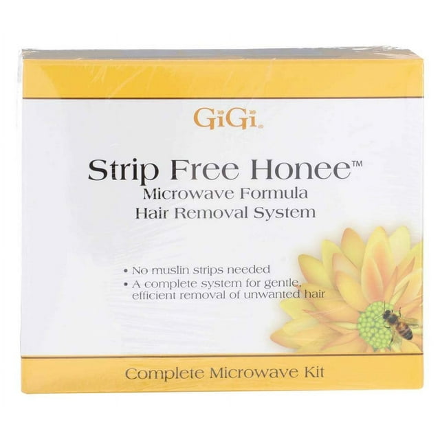 GiGi Strip Free Honee Complete Hair Waxing, at Home Hair Removal Kit