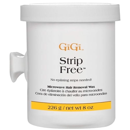 GiGi Strip Free, Microwave Hair Removal Wax for Body and Face, 8 oz