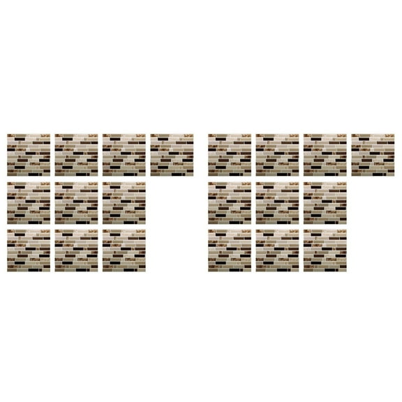 GiLiling 10pc Peel and Stick Tile Backsplash, 4”×4”Stick on Backsplash for Kitchen, Self Adhesive Tile for Kitchen Backsplash and Bathroom(10 Sheets, Faux Marble)