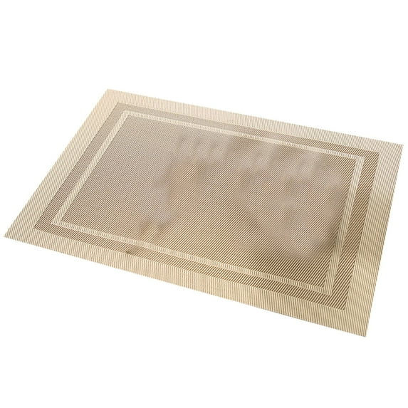 GiLiling 12x18 Inch Non-Slip PVC Placemats - Heatproof Woven Vinyl Table Mats for Dining, Easy-Clean Kitchen Décor with Stain Resistance