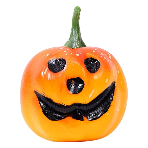 ​​GiLiling 2.7-Inch Tiny Plastic Pumpkin Craft Desktop Ornament | Mini Pumpkins for Halloween Thanksgiving Table Centerpieces, Indoor Home Decor, and Versatile DIY Crafting Projects