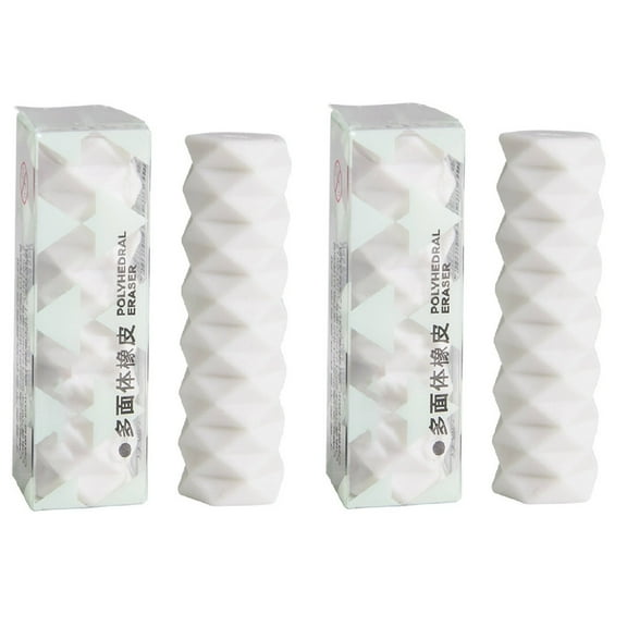 GiLiling 2-Piece Multi Faceted Eraser for Efficient Pencil Mark Removal Clean Erasing Experience, Designed for Precision Correction Tasks and Artistic Applications On Paper