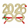 thumbnail image 1 of GiLiling 2026 New Year Glasses with Glitter, Novelty Eyewear Frames Adorned with Christmas Decorations for a Fun and Sparkling Celebration Accessory at Your Holiday Parties, 1 of 5