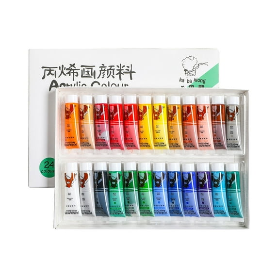 GiLiling 36-Color Acrylic Paint Set (12ml Tubes) - Non-Toxic Artist Paints for Canvas Painting, DIY Crafts, Children's Art Projects & Professional Hand-Painted Creations