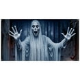 thumbnail image 1 of GiLiling 7x16 Ft Giant Glowing Halloween Garage Door Cover​​ | Outdoor Scary Night Display with High-Visibility Effects for Neighborhood Halloween Atmosphere Creation, 1 of 9