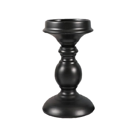 ​​GiLiling American Retro Halloween Candlestick - Black Aromatherapy Candle Stand for Gothic Decor, Vintage Shooting Props with Column Design Decorative Pieces