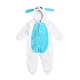 thumbnail image 1 of GiLiling Animal Hooded Onesie Charactertume for Kids Toddleer Boys and Girls Halloween Easter Character Outfit Kit Bunny (Light Blue, 9-10 Years), 1 of 4