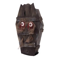 ​​GiLiling Animated Coffin Decoration with Sound Activation​​ | Light-Up Halloween Prop with Walking Effects for Yard Displays, Haunted House setups, and Interactive Scare Experiences