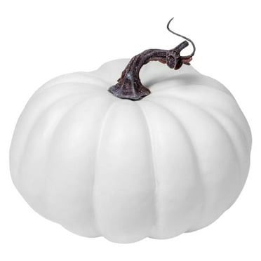 ​​GiLiling Artificial Pumpkins Handmade White and Orange Pumpkins Autumn Harvest Decor for Farmhouse Wedding Festival Home Kitchen Table Centerpiece​​