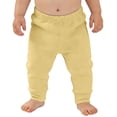 thumbnail image 1 of GiLiling Baby Cotton Sweatpants Toddler Boys Girls Elastic Waist Pants Fall Winter Plain Cute Soft Casual Cozy Joggers (Yellow, 0-3 Months), 1 of 4