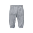 thumbnail image 1 of GiLiling Baby Joggers for Boys Girls Baggy Sweatpants Solid Elastic Waist School Pants Casual Sport Trousers (Grey, 0-3 Months), 1 of 2