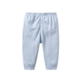 thumbnail image 1 of GiLiling Baby Joggers for Boys Girls Baggy Sweatpants Solid Elastic Waist School Pants Casual Sport Trousers (Light Blue, 0-3 Months), 1 of 8