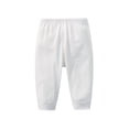 thumbnail image 1 of GiLiling Baby Joggers for Boys Girls Baggy Sweatpants Solid Elastic Waist School Pants Casual Sport Trousers (White, 18-24 Months), 1 of 2