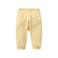 thumbnail image 1 of GiLiling Baby Joggers for Boys Girls Baggy Sweatpants Solid Elastic Waist School Pants Casual Sport Trousers (Yellow, 6-9 Months), 1 of 2