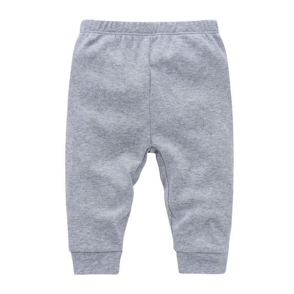 GiLiling Baby Joggers for Boys Girls Baggy Sweatpants Solid Pull on Elastic Waist School Pants Casual Sport Trousers (Grey, 3-6 Months)